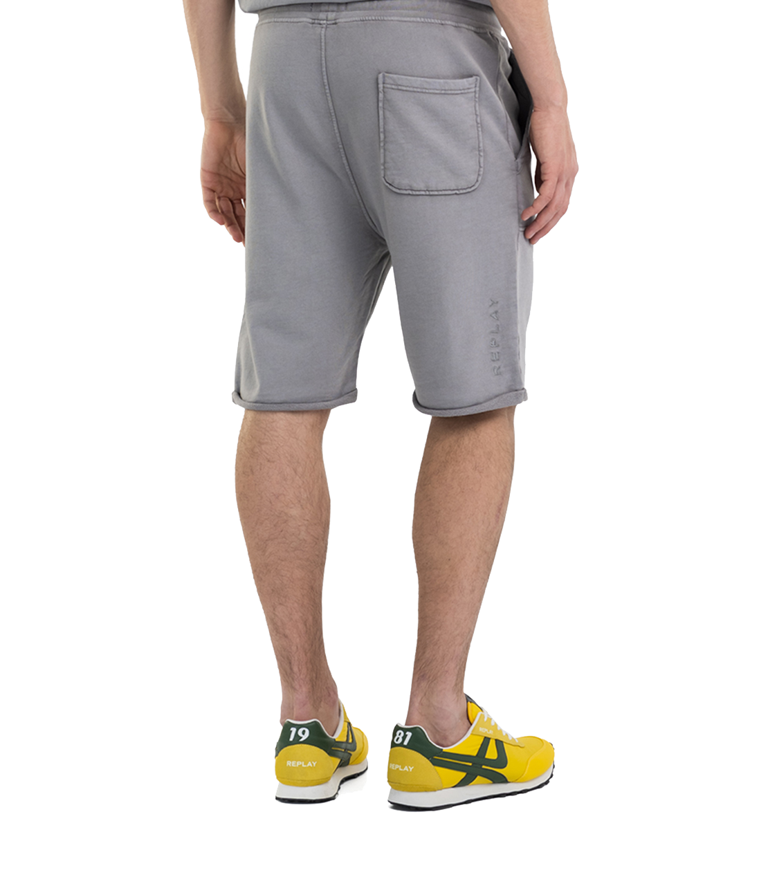 ガーメントダイ オーガニックコットンスウェットショーツ 詳細画像 グレー 2